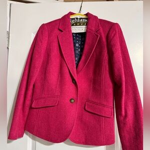 Shetland wool classic blazer by Talbots.